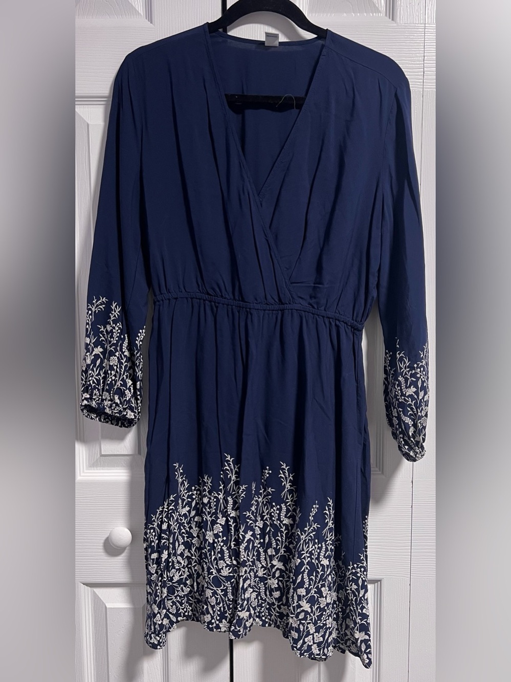 Old Navy Faux Wrap Long-Sleeve Dress
